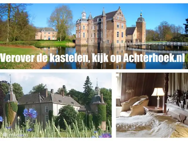 Ga terug in de tijd... De Achterhoek telt vele kastelen. Een aantal worden en nog bewoond en soms opengesteld. Bijna alle kastelen zijn omringd door landgoederen met volop wandel en fietsgelegenheden.